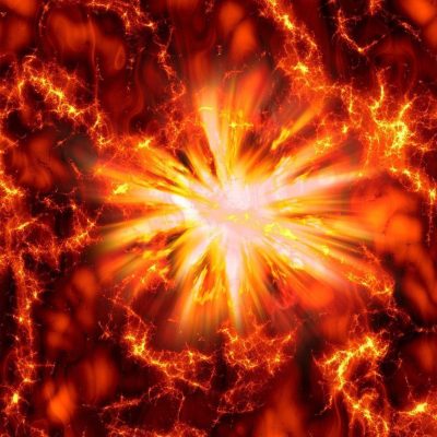 Abstracte weergave van een warme vlam die symbool staat voor innerlijke stemkracht en stromende energie bij StemKracht Assen